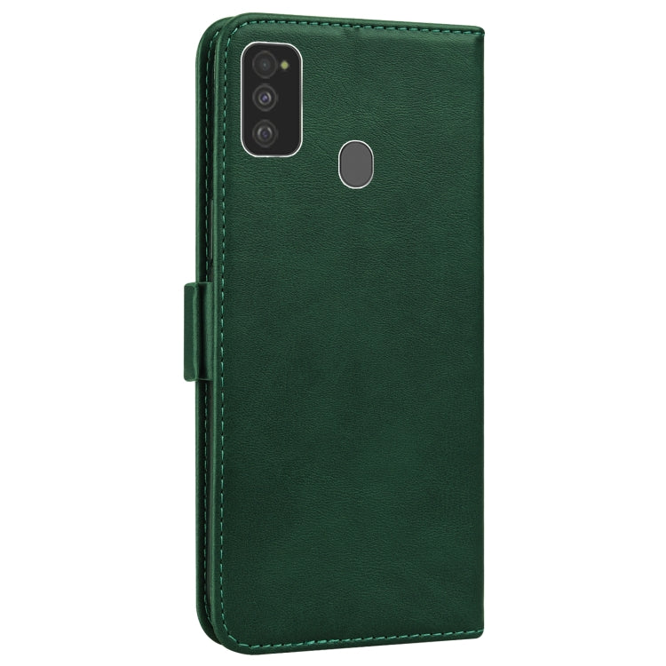 For Samsung Galaxy M21 / M30s Embossed Cat Butterflies Pattern Horizontal Flip Leather Case with Card Slot & Holder & Wallet