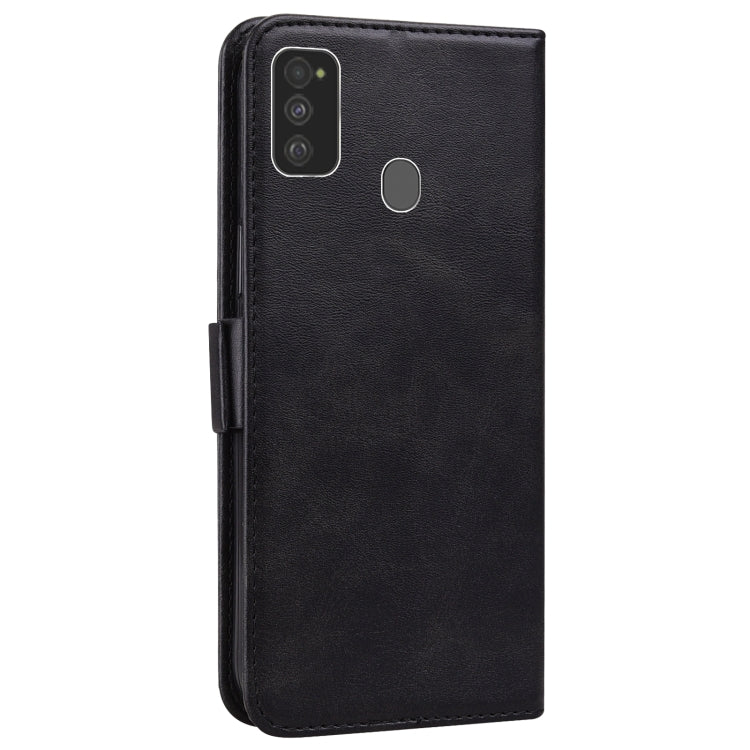 For Samsung Galaxy M21 / M30s Embossed Cat Butterflies Pattern Horizontal Flip Leather Case with Card Slot & Holder & Wallet