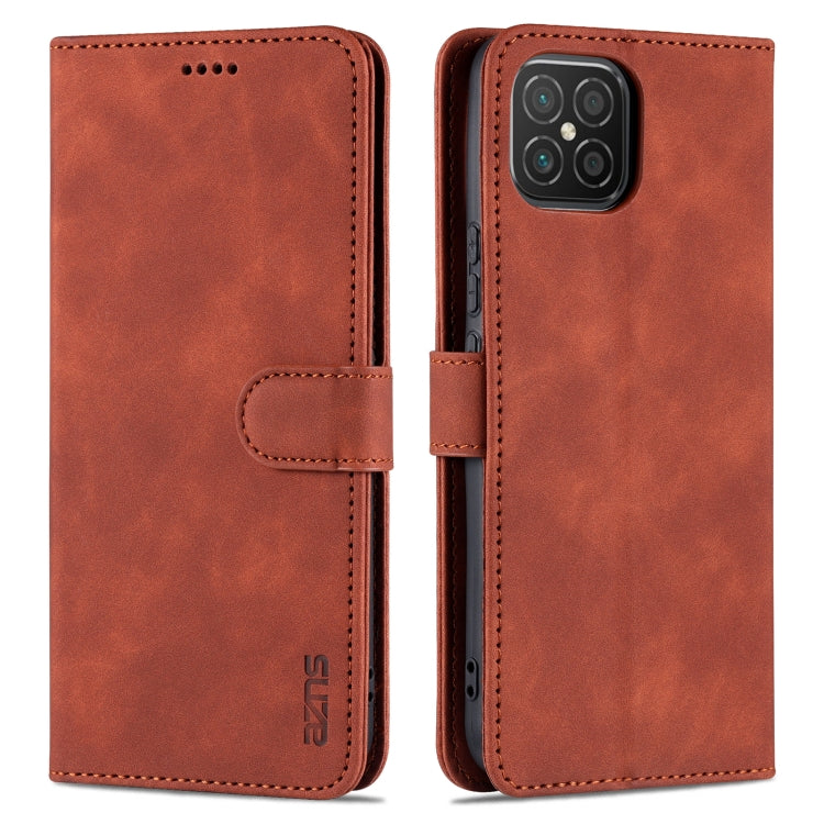 For Huawei nova 8 SE AZNS Skin Feel Calf Texture Horizontal Flip Leather Case with Card Slots & Holder & Wallet