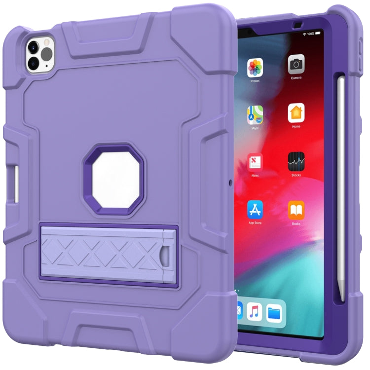 C3 Four Corners Shockproof Silicone + PC Protective Case with Holder & Pen Slot For iPad Air 2022 / 2020 10.9