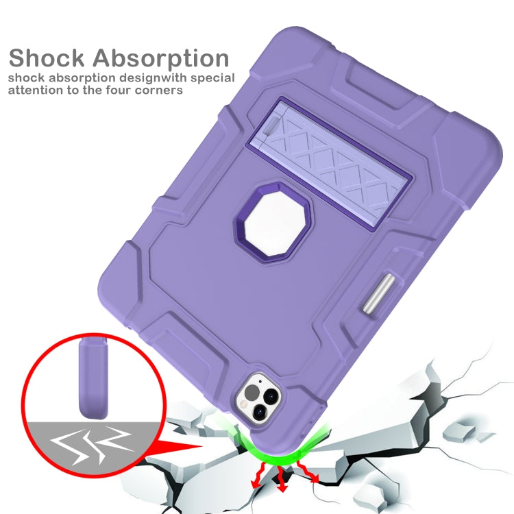 C3 Four Corners Shockproof Silicone + PC Protective Case with Holder & Pen Slot For iPad Air 2022 / 2020 10.9
