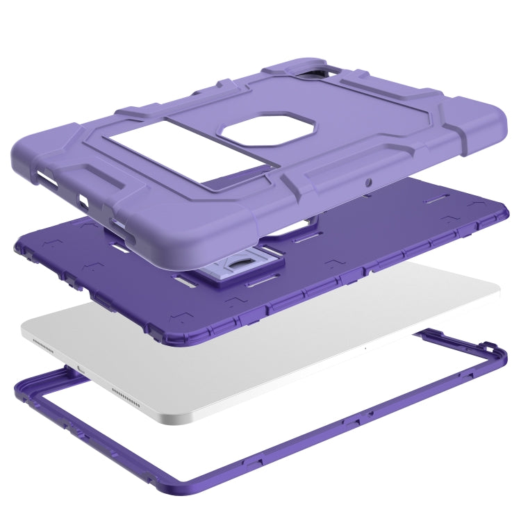 C3 Four Corners Shockproof Silicone + PC Protective Case with Holder & Pen Slot For iPad Air 2022 / 2020 10.9