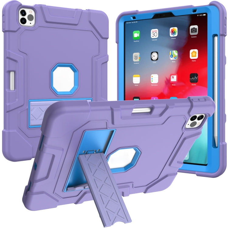 C3 Four Corners Shockproof Silicone + PC Protective Case with Holder & Pen Slot For iPad Air 2022 / 2020 10.9