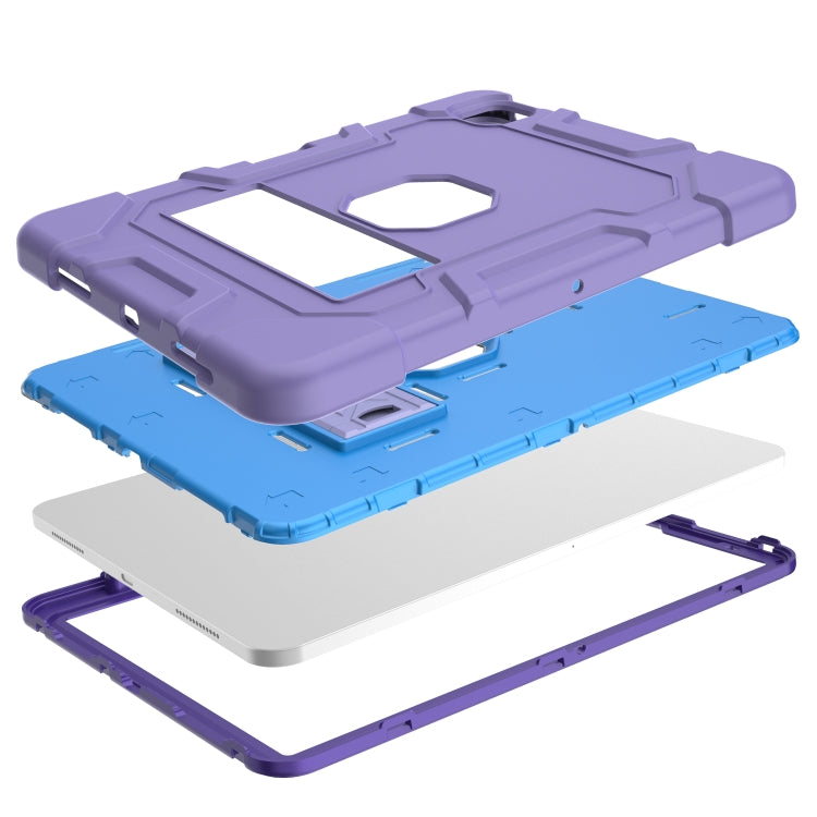 C3 Four Corners Shockproof Silicone + PC Protective Case with Holder & Pen Slot For iPad Air 2022 / 2020 10.9