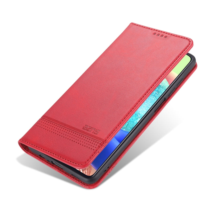 For Samsung Galaxy M32 Global AZNS Magnetic Calf Texture Horizontal Flip Leather Case with Card Slots & Holder & Wallet