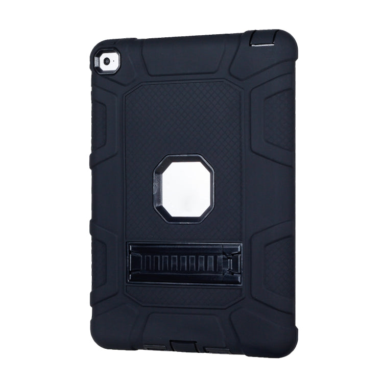 C5 Four Corners Shockproof Silicone + PC Protective Case with Holder For iPad Air 2 / iPad 6