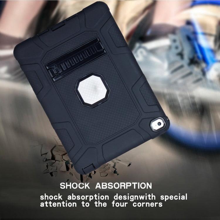 C5 Four Corners Shockproof Silicone + PC Protective Case with Holder For iPad Air 2 / iPad 6