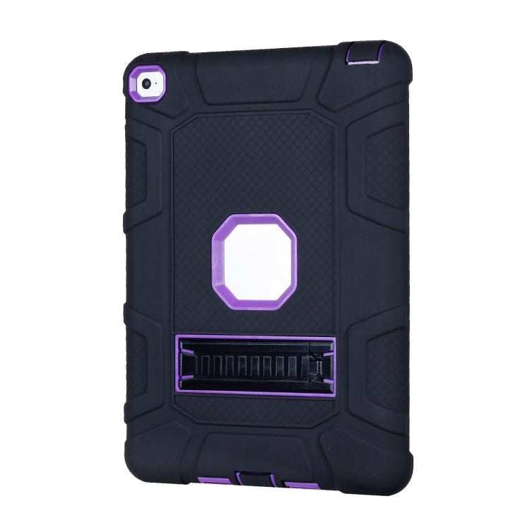 C5 Four Corners Shockproof Silicone + PC Protective Case with Holder For iPad Air 2 / iPad 6
