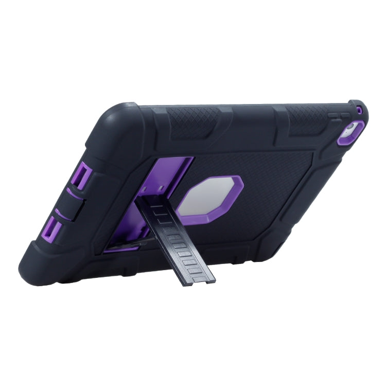 C5 Four Corners Shockproof Silicone + PC Protective Case with Holder For iPad Air 2 / iPad 6