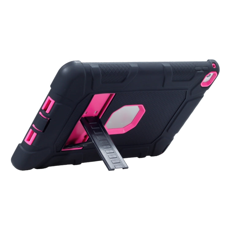 C5 Four Corners Shockproof Silicone + PC Protective Case with Holder For iPad Air 2 / iPad 6