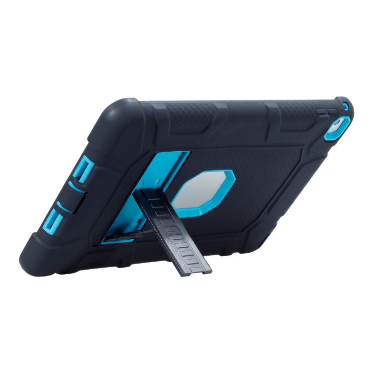 C5 Four Corners Shockproof Silicone + PC Protective Case with Holder For iPad Air 2 / iPad 6