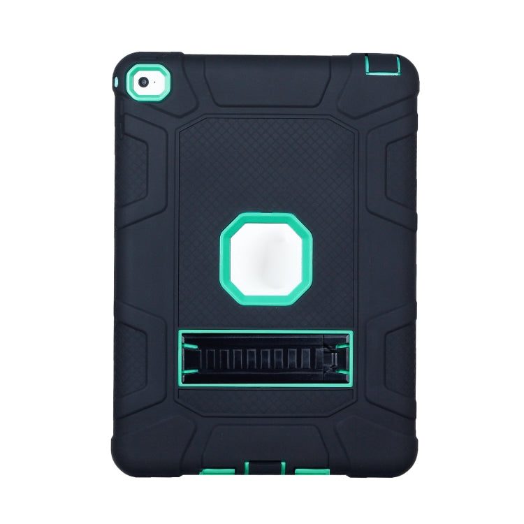 C5 Four Corners Shockproof Silicone + PC Protective Case with Holder For iPad Air 2 / iPad 6
