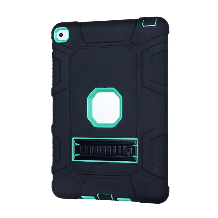 C5 Four Corners Shockproof Silicone + PC Protective Case with Holder For iPad Air 2 / iPad 6