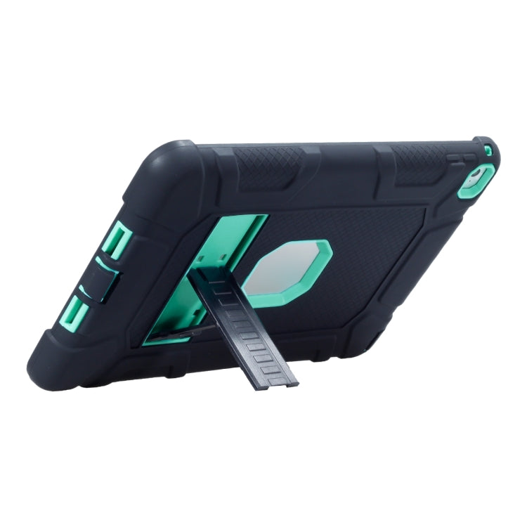C5 Four Corners Shockproof Silicone + PC Protective Case with Holder For iPad Air 2 / iPad 6