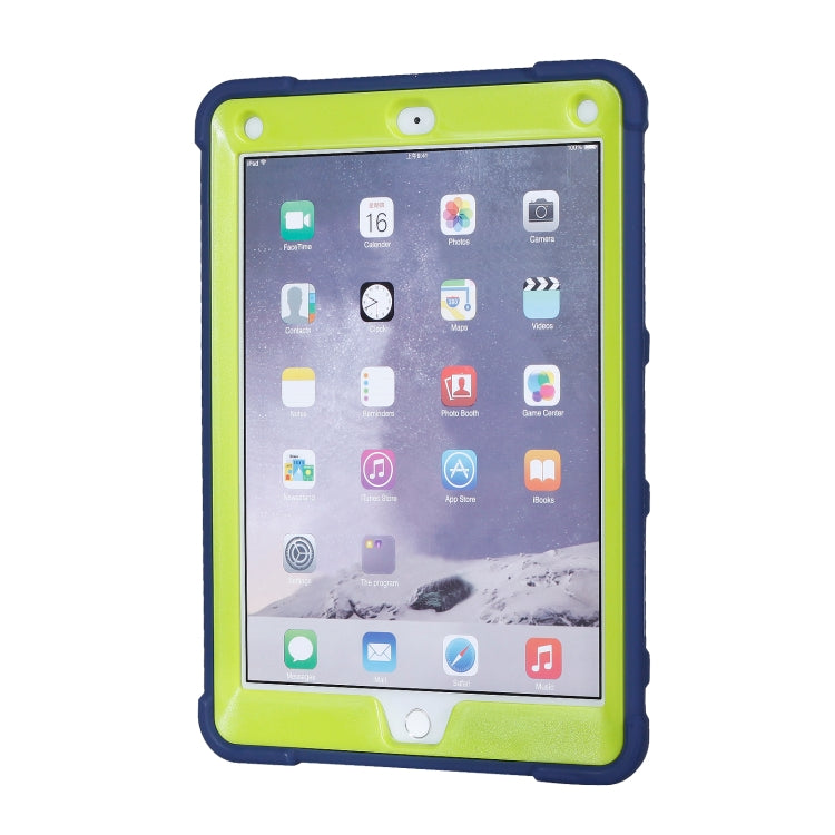 C5 Four Corners Shockproof Silicone + PC Protective Case with Holder For iPad Air 2 / iPad 6