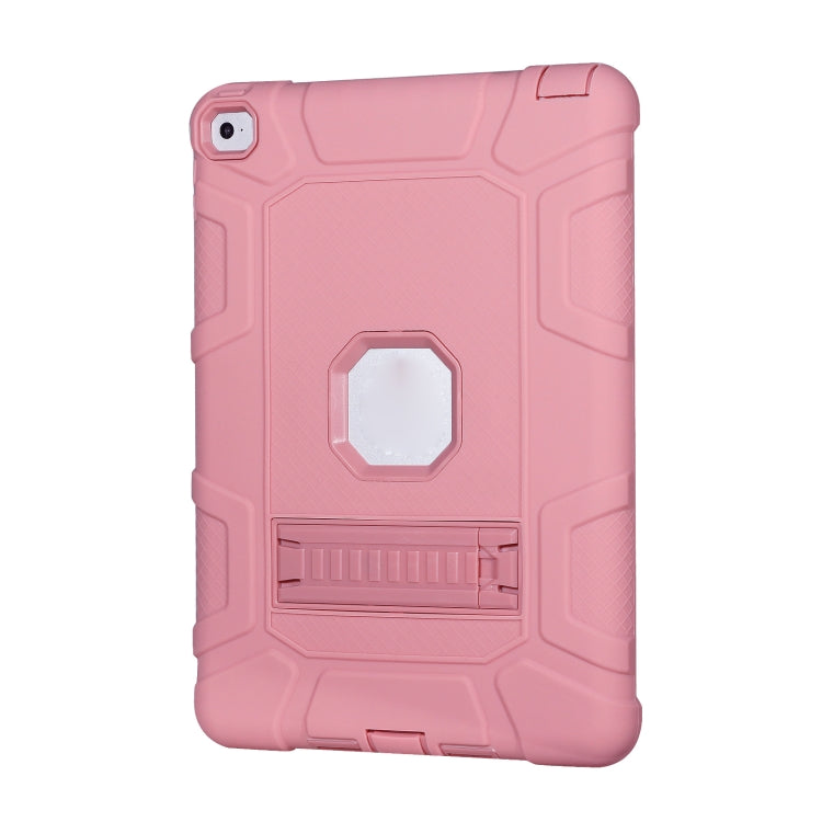 C5 Four Corners Shockproof Silicone + PC Protective Case with Holder For iPad Air 2 / iPad 6