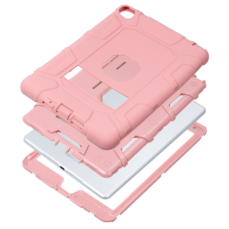 C5 Four Corners Shockproof Silicone + PC Protective Case with Holder For iPad Air 2 / iPad 6