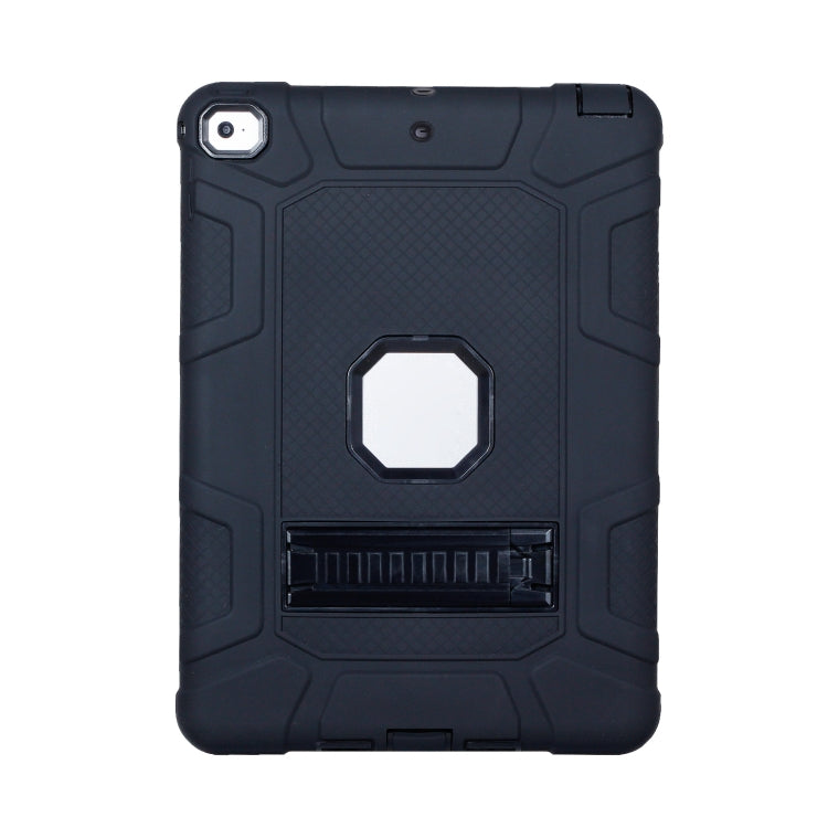 C5 Four Corners Shockproof Silicone + PC Protective Case with Holder For iPad 9.7 2018 / 2017