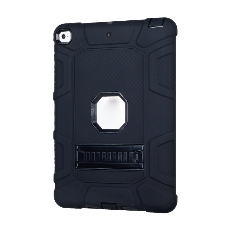 C5 Four Corners Shockproof Silicone + PC Protective Case with Holder For iPad 9.7 2018 / 2017