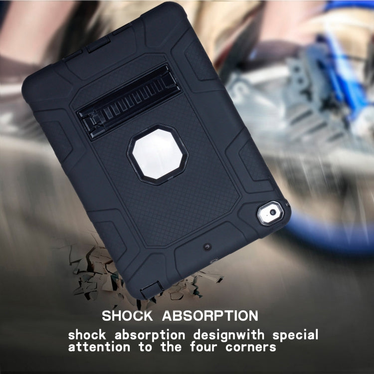 C5 Four Corners Shockproof Silicone + PC Protective Case with Holder For iPad 9.7 2018 / 2017