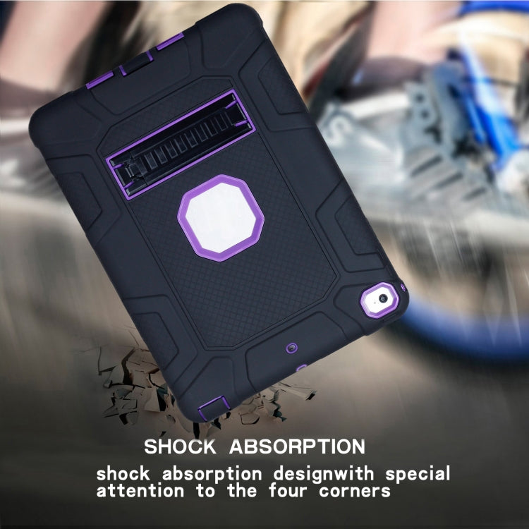 C5 Four Corners Shockproof Silicone + PC Protective Case with Holder For iPad 9.7 2018 / 2017