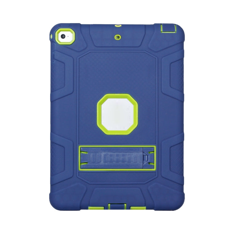 C5 Four Corners Shockproof Silicone + PC Protective Case with Holder For iPad 9.7 2018 / 2017