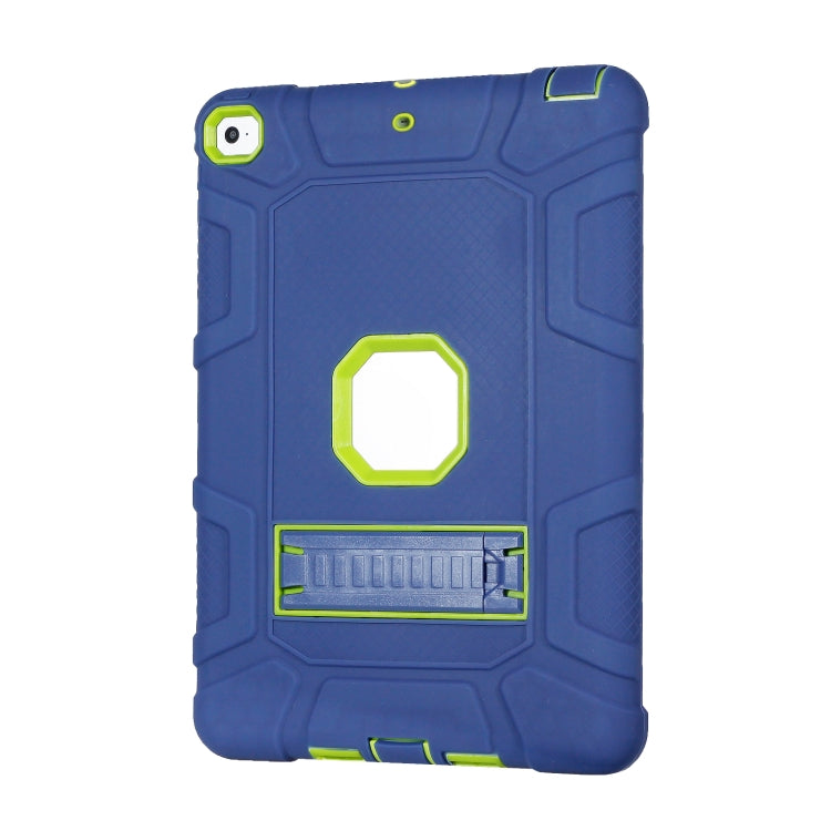 C5 Four Corners Shockproof Silicone + PC Protective Case with Holder For iPad 9.7 2018 / 2017