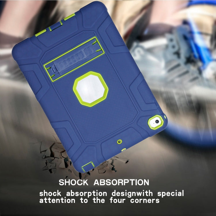 C5 Four Corners Shockproof Silicone + PC Protective Case with Holder For iPad 9.7 2018 / 2017