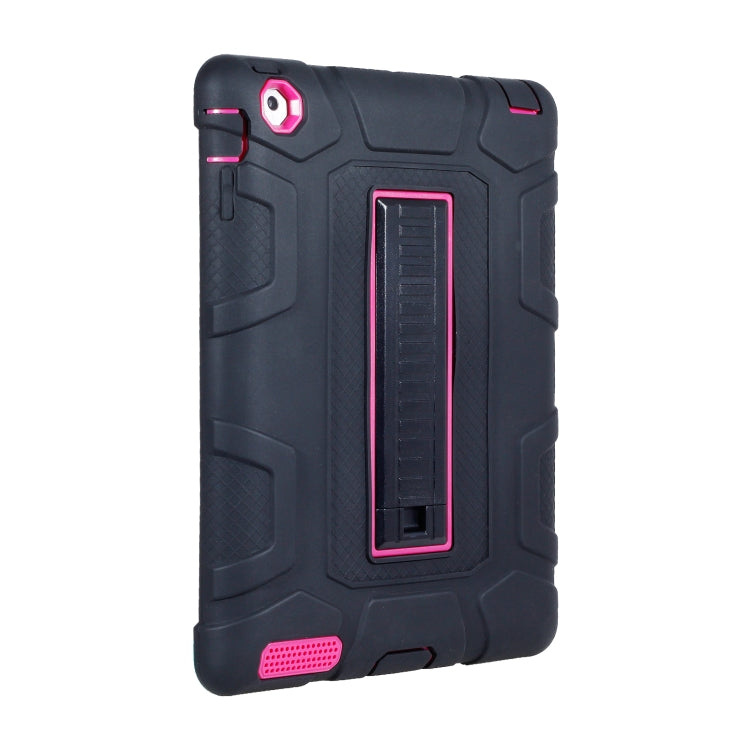 C5 Four Corners Shockproof Silicone + PC Protective Case with Holder For iPad 4 / 3 / 2