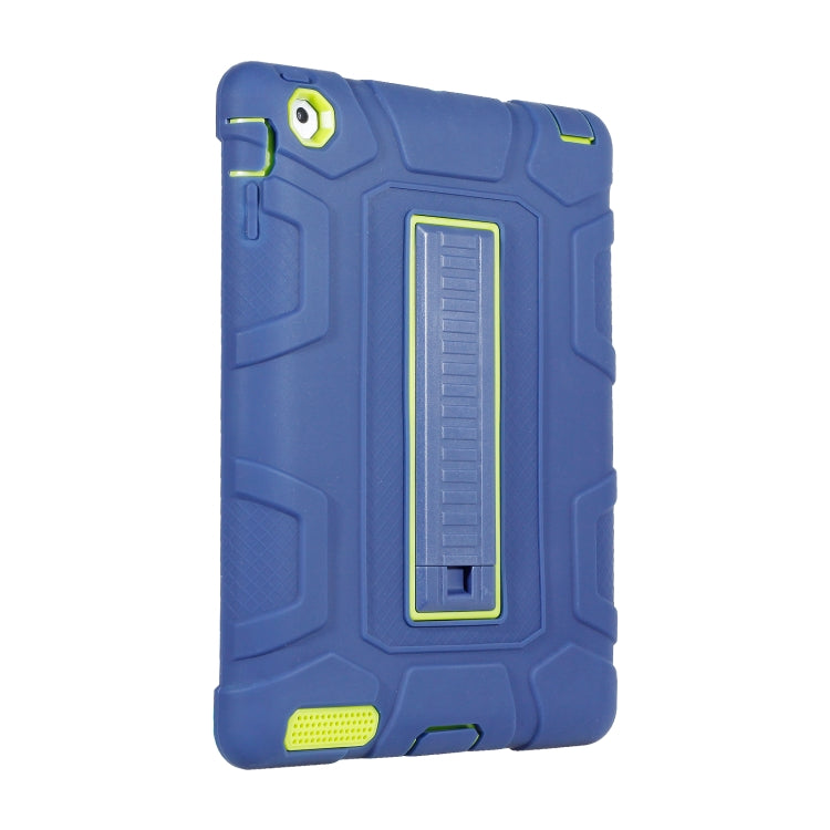 C5 Four Corners Shockproof Silicone + PC Protective Case with Holder For iPad 4 / 3 / 2