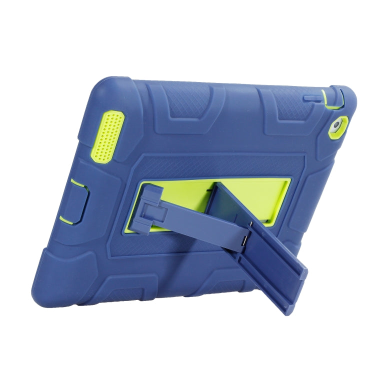 C5 Four Corners Shockproof Silicone + PC Protective Case with Holder For iPad 4 / 3 / 2