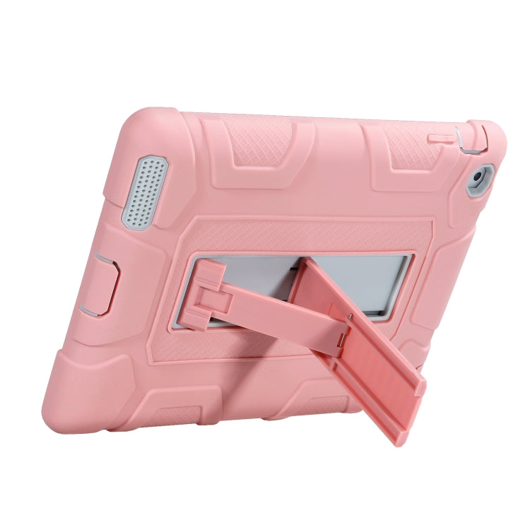 C5 Four Corners Shockproof Silicone + PC Protective Case with Holder For iPad 4 / 3 / 2