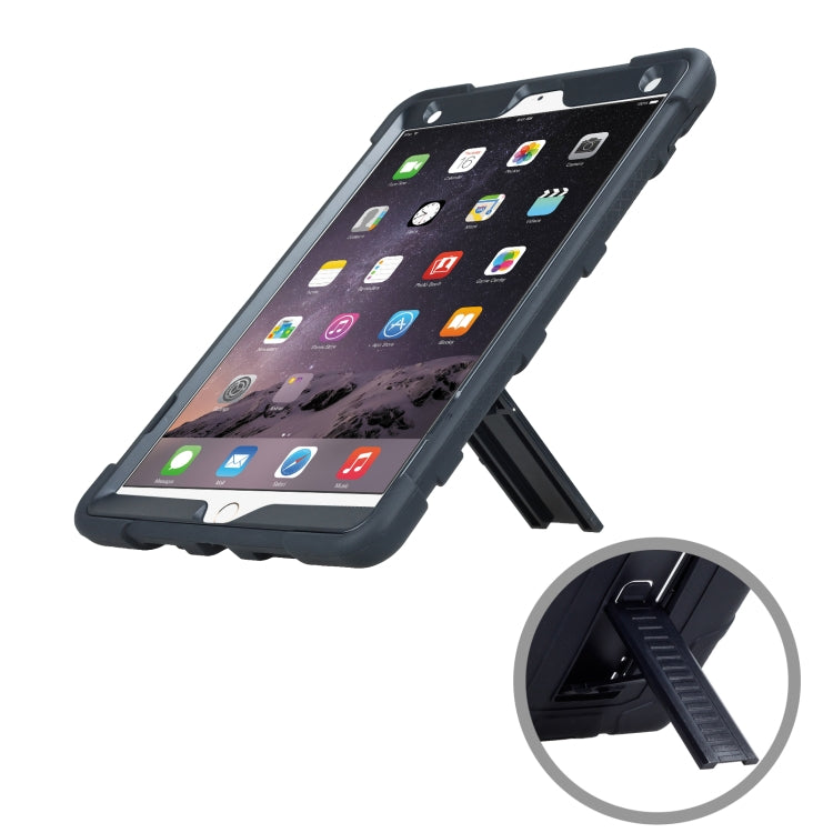 C5 Four Corners Shockproof Silicone + PC Protective Case with Holder For iPad Air 3 10.5 2019 / iPad Pro 10.5