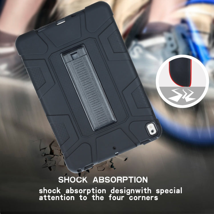 C5 Four Corners Shockproof Silicone + PC Protective Case with Holder For iPad Air 3 10.5 2019 / iPad Pro 10.5
