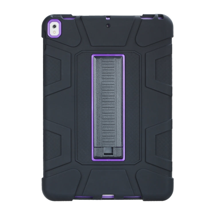 C5 Four Corners Shockproof Silicone + PC Protective Case with Holder For iPad Air 3 10.5 2019 / iPad Pro 10.5