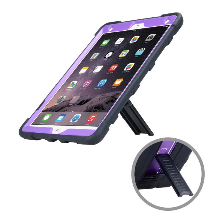 C5 Four Corners Shockproof Silicone + PC Protective Case with Holder For iPad Air 3 10.5 2019 / iPad Pro 10.5
