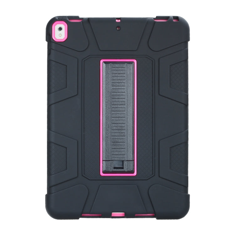 C5 Four Corners Shockproof Silicone + PC Protective Case with Holder For iPad Air 3 10.5 2019 / iPad Pro 10.5