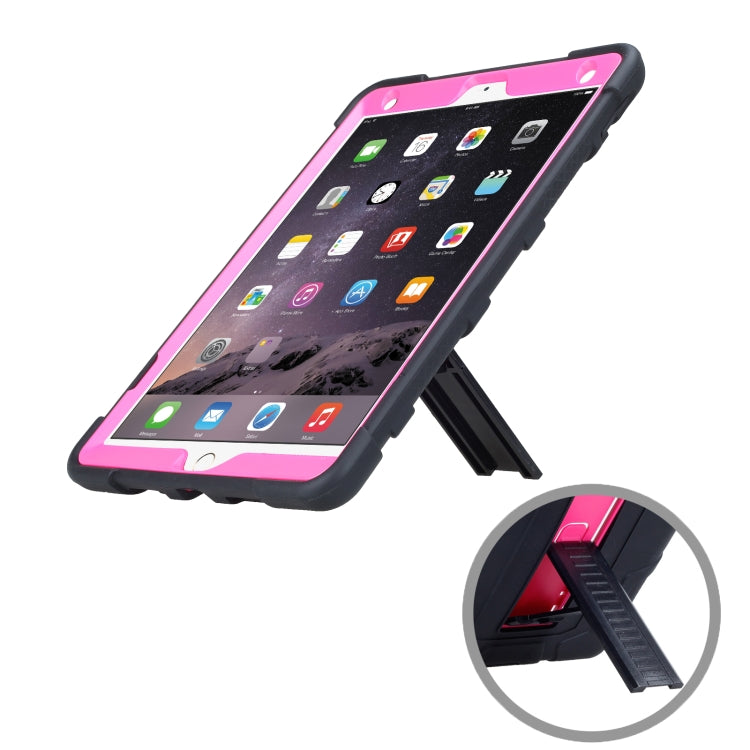 C5 Four Corners Shockproof Silicone + PC Protective Case with Holder For iPad Air 3 10.5 2019 / iPad Pro 10.5