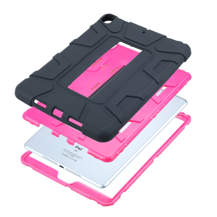 C5 Four Corners Shockproof Silicone + PC Protective Case with Holder For iPad Air 3 10.5 2019 / iPad Pro 10.5