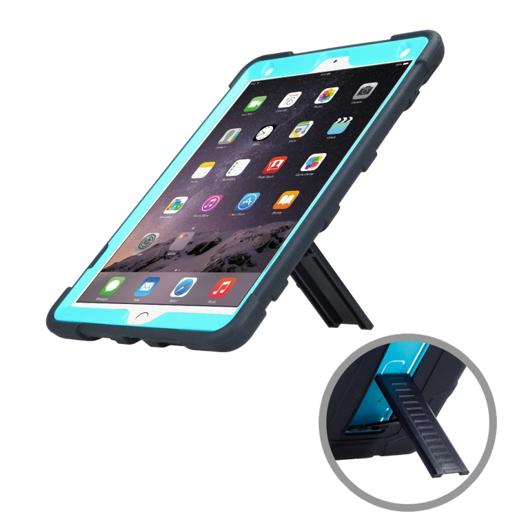 C5 Four Corners Shockproof Silicone + PC Protective Case with Holder For iPad Air 3 10.5 2019 / iPad Pro 10.5