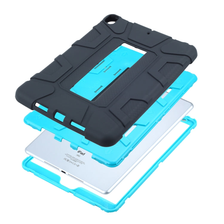 C5 Four Corners Shockproof Silicone + PC Protective Case with Holder For iPad Air 3 10.5 2019 / iPad Pro 10.5