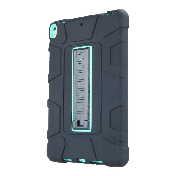 C5 Four Corners Shockproof Silicone + PC Protective Case with Holder For iPad Air 3 10.5 2019 / iPad Pro 10.5