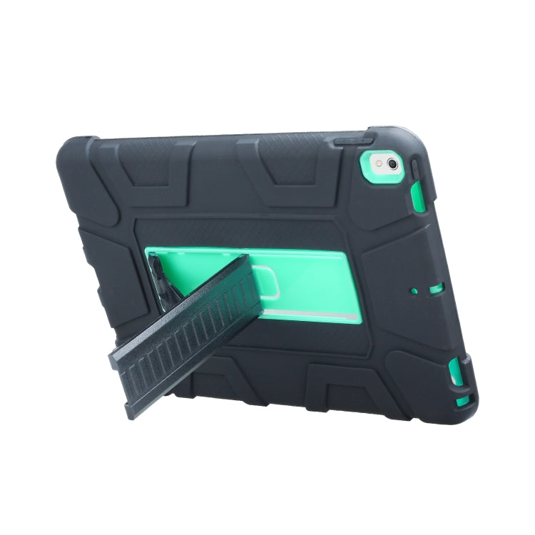 C5 Four Corners Shockproof Silicone + PC Protective Case with Holder For iPad Air 3 10.5 2019 / iPad Pro 10.5