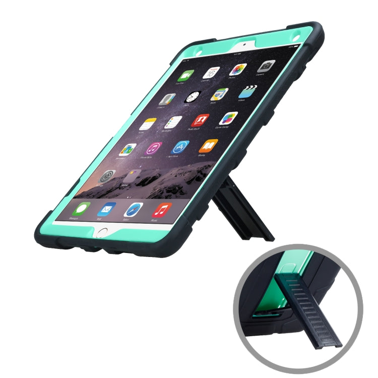 C5 Four Corners Shockproof Silicone + PC Protective Case with Holder For iPad Air 3 10.5 2019 / iPad Pro 10.5