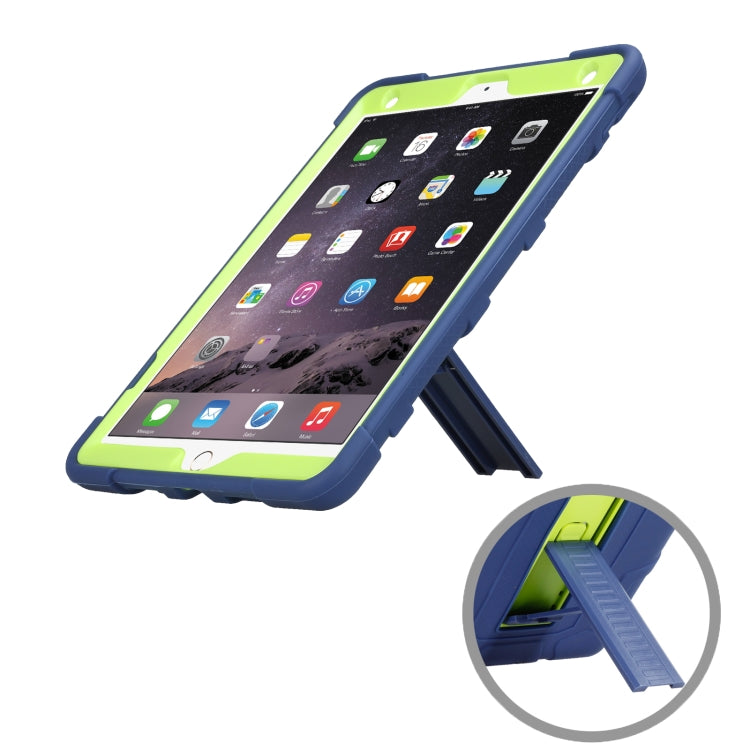 C5 Four Corners Shockproof Silicone + PC Protective Case with Holder For iPad Air 3 10.5 2019 / iPad Pro 10.5