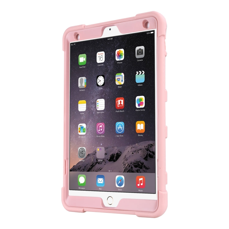 C5 Four Corners Shockproof Silicone + PC Protective Case with Holder For iPad Air 3 10.5 2019 / iPad Pro 10.5