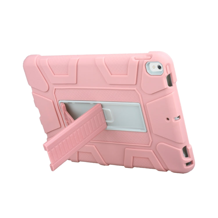 C5 Four Corners Shockproof Silicone + PC Protective Case with Holder For iPad Air 3 10.5 2019 / iPad Pro 10.5
