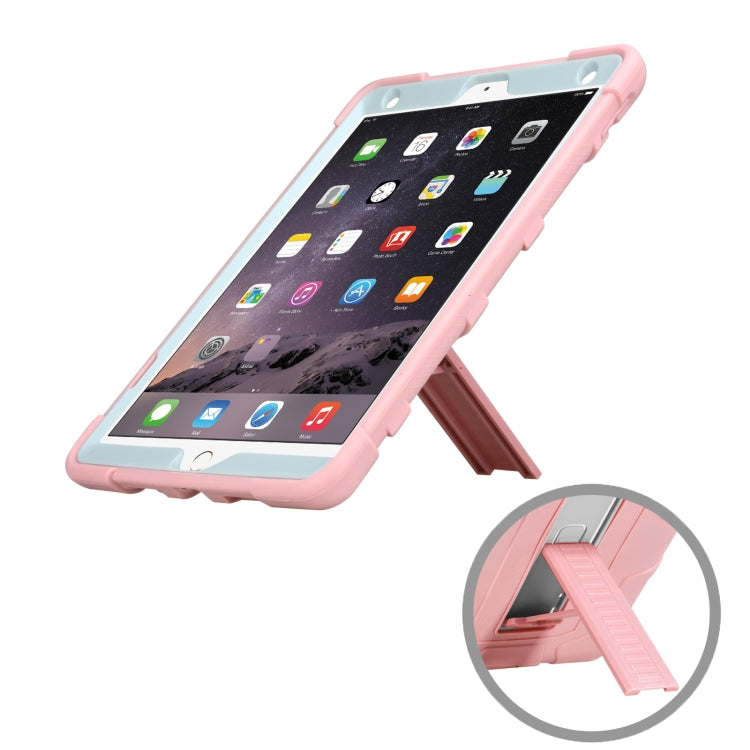 C5 Four Corners Shockproof Silicone + PC Protective Case with Holder For iPad Air 3 10.5 2019 / iPad Pro 10.5
