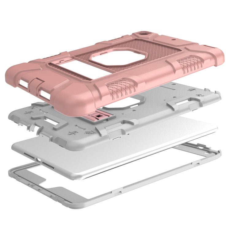 C5 Four Corners Shockproof Silicone + PC Protective Case with Holder For iPad mini 5 / 4