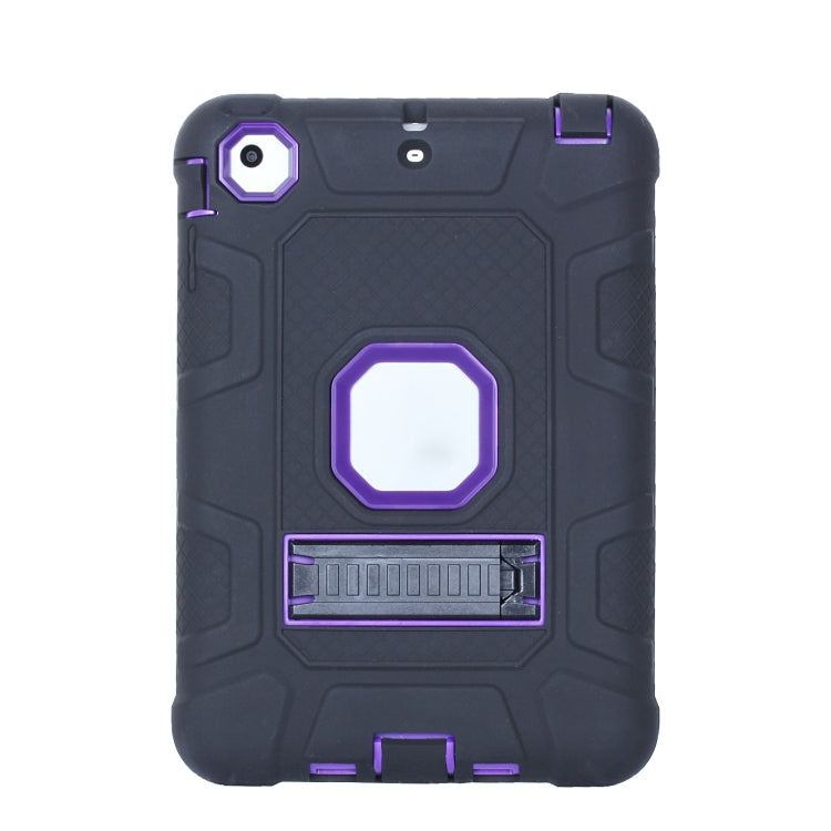C5 Four Corners Shockproof Silicone + PC Protective Case with Holder For iPad mini 3 / 2 / 1